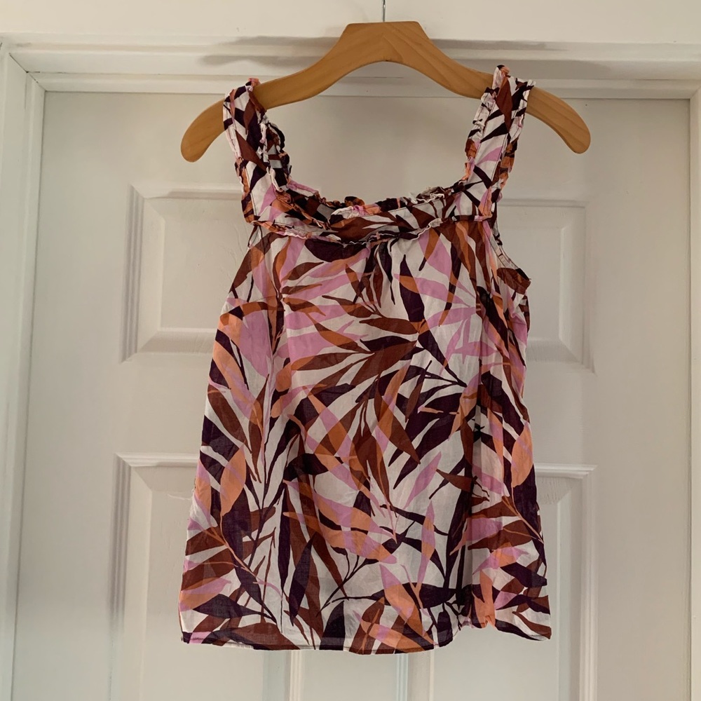 Banana Republic Floral Cotton Blouse